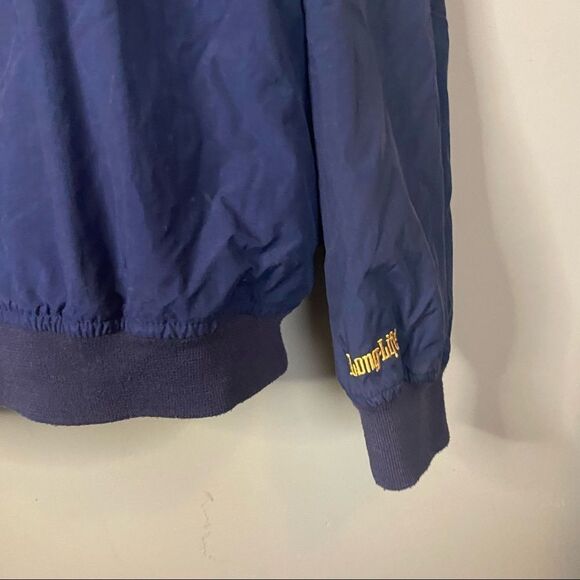 UltraClub Collection Longlife Blue Unisex Nylon Bomber Style Jacket - Picture 5 of 9